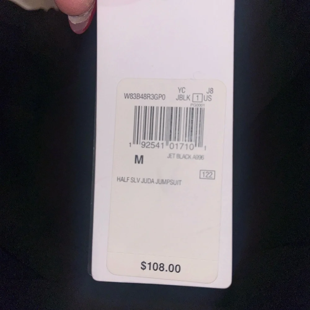 Guess Black Off-Shoulder Jumpsuit NWT Medium - Picture 7 of 7